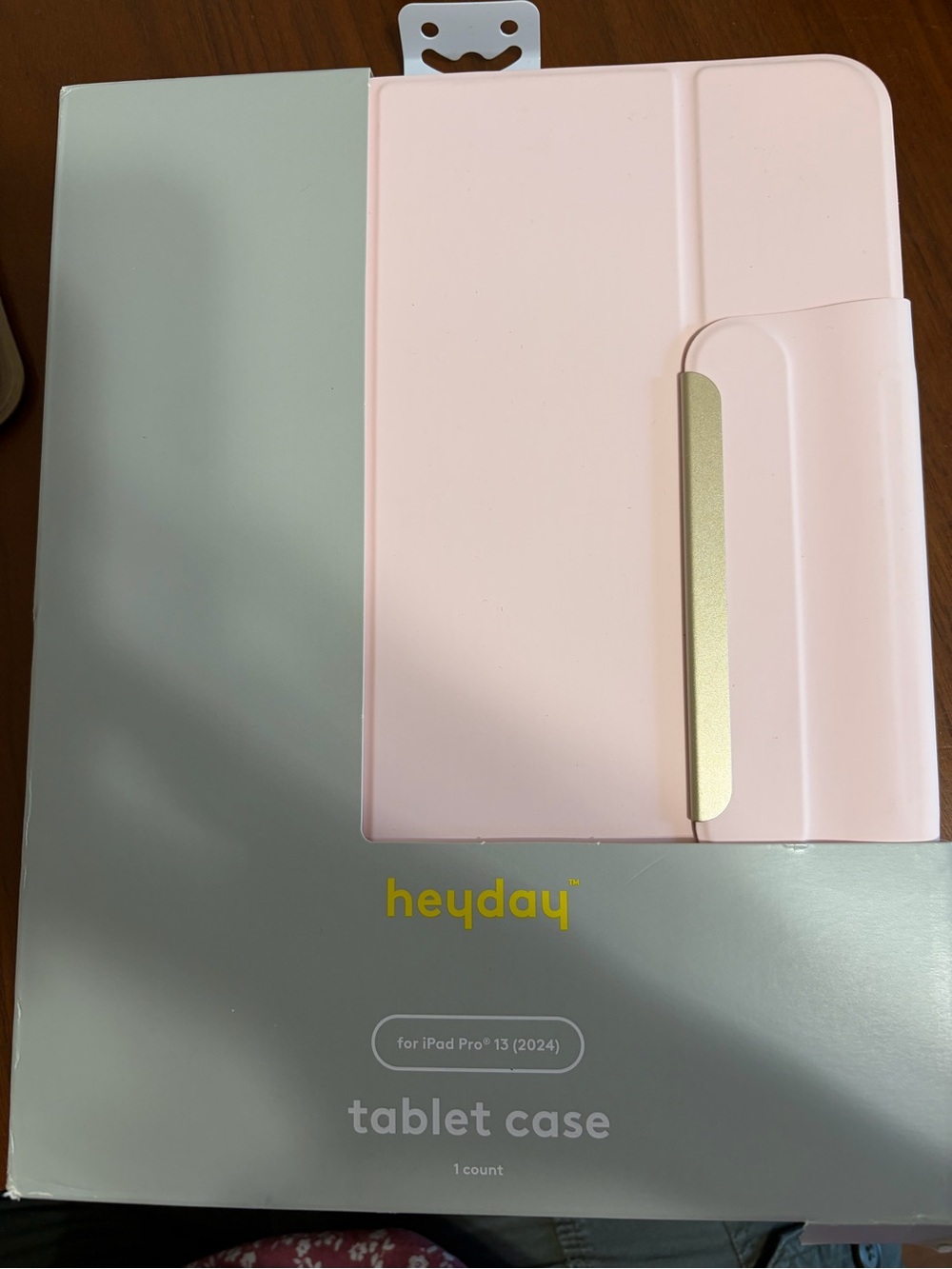 heyday Pink Tablet Folio Case with Gold Accent